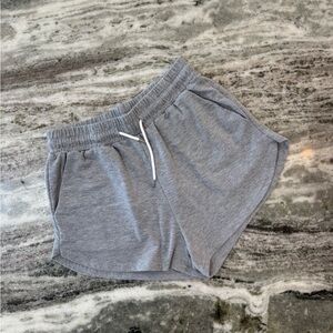 grey sweats shorts size small
